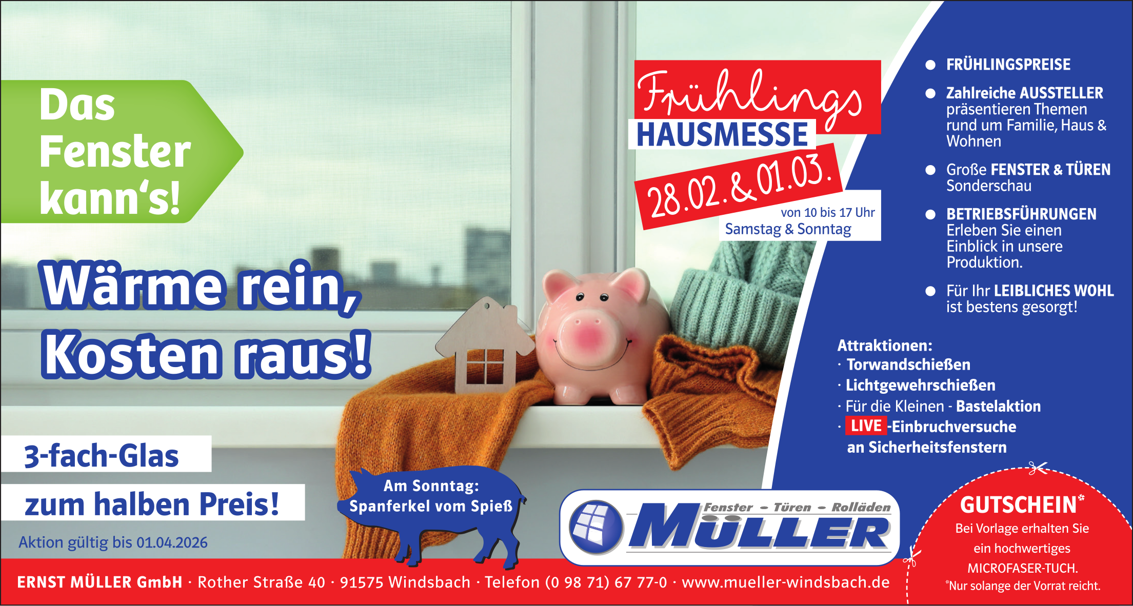 Hausmesse am 28.2. und 1.3.2026
